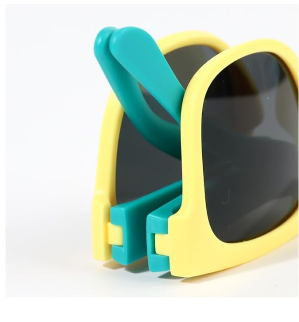 DC DECORIO Kids Foldable Sunglasses - Yellow - Image 4