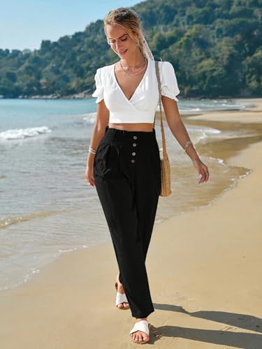 TOPLOT Women Casual Tapered Pants - Image 4