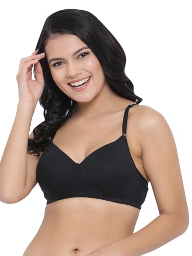 Clovia Black T-Shirt Bra for Women - Image 2