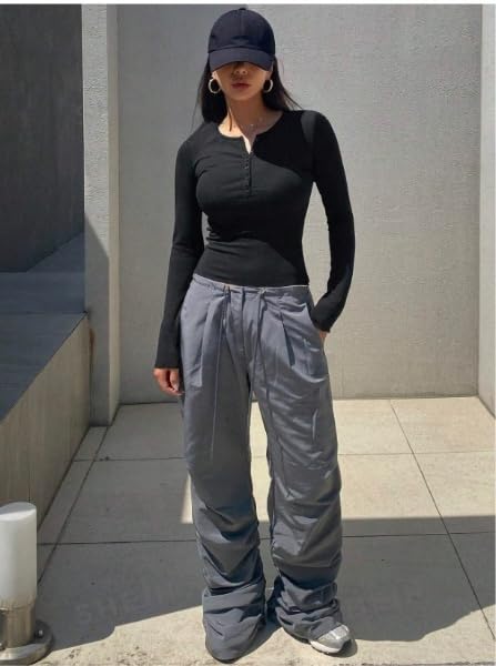 Jummy Couture Women's Quarter Button Shirt - Black - Image 5