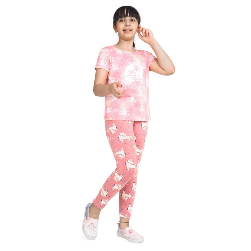 ARIEL Girls Cotton Printed Leggings - Image 5