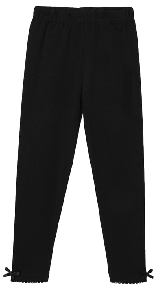 max Girls Solid Leggings - Black