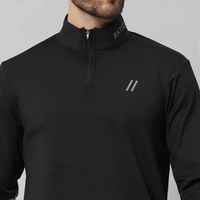 ATICX Men's Dry Fit Polyester Tee - Black - Image 4