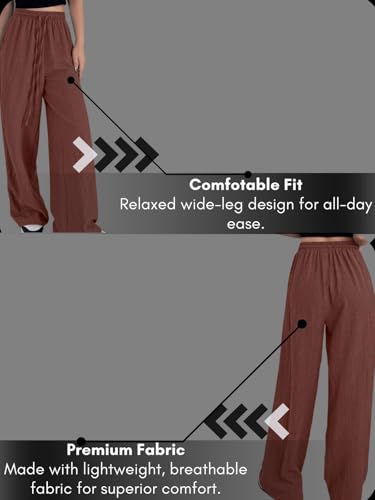 GRECIILOOKS Women's High-Waisted Trousers - Brown - Image 4