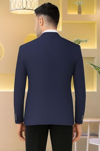 SaintX Navy Formal Blazer for Men - Image 4
