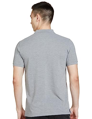 Allen Solly Grey Melange Polo Shirt for Men - Image 2