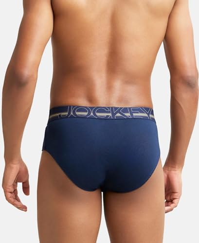 Jockey Men's Cotton Brief - Navy - Image 3