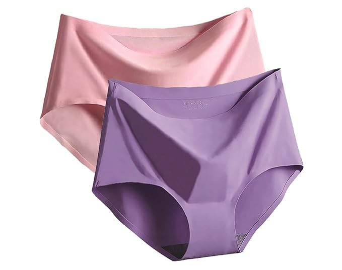 LOURYN KOULYN Women's Seamless Hipster Panty - Pink/Purple
