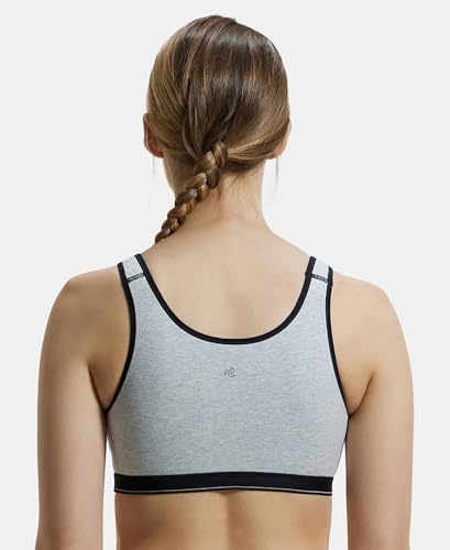 Jockey Women's Wirefree Non Padded Active Bra - Steel Grey - Image 3