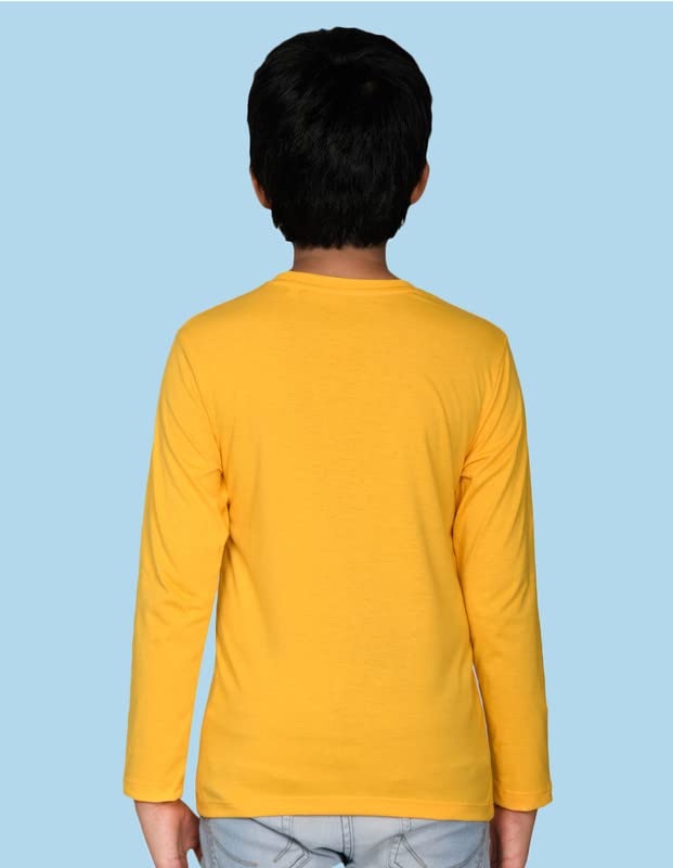 Nusyl Boys Yellow Cotton T-Shirt - Image 2