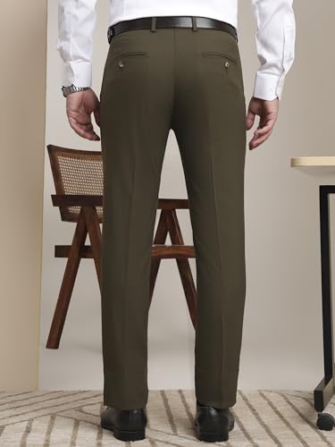 SaintX Men's Formal Trouser - Olive - Image 4