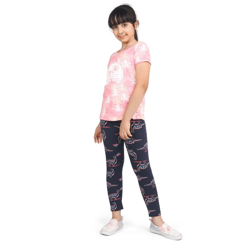 ARIEL Girls Cotton Printed Leggings - Image 4