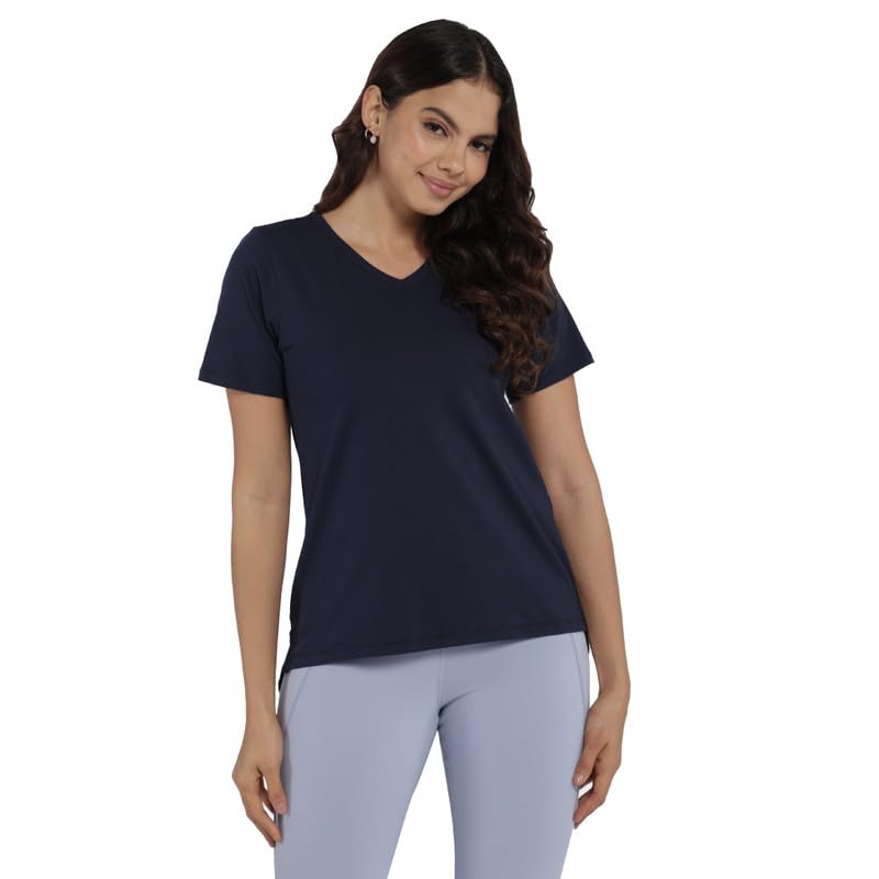BlissClub Women V Neck Tee - Cotton