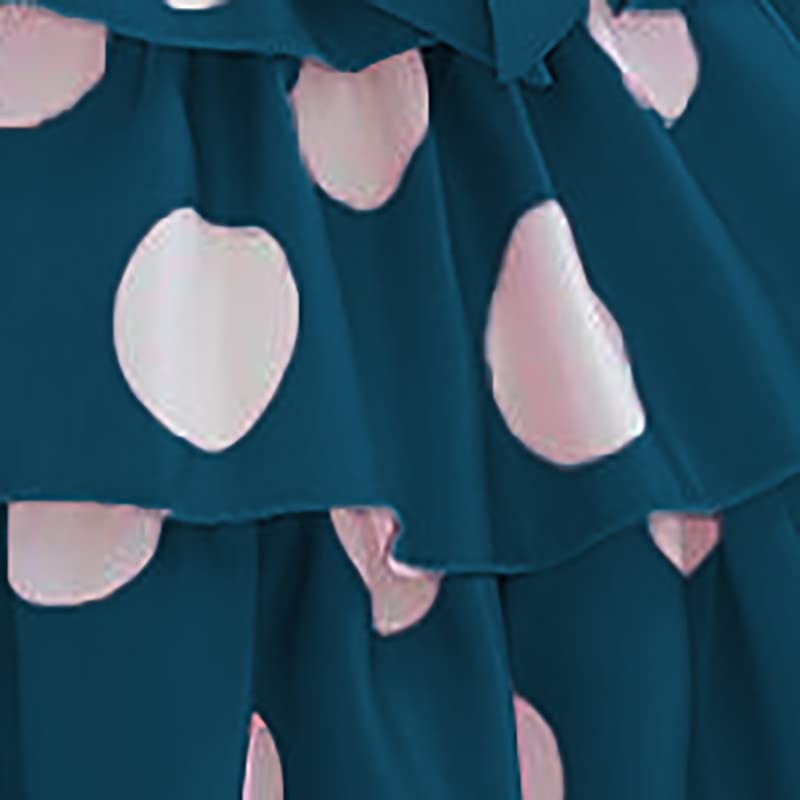 Niren Enterprise Girls Satin Blend A-Line Frock - Kingfisher - Image 4