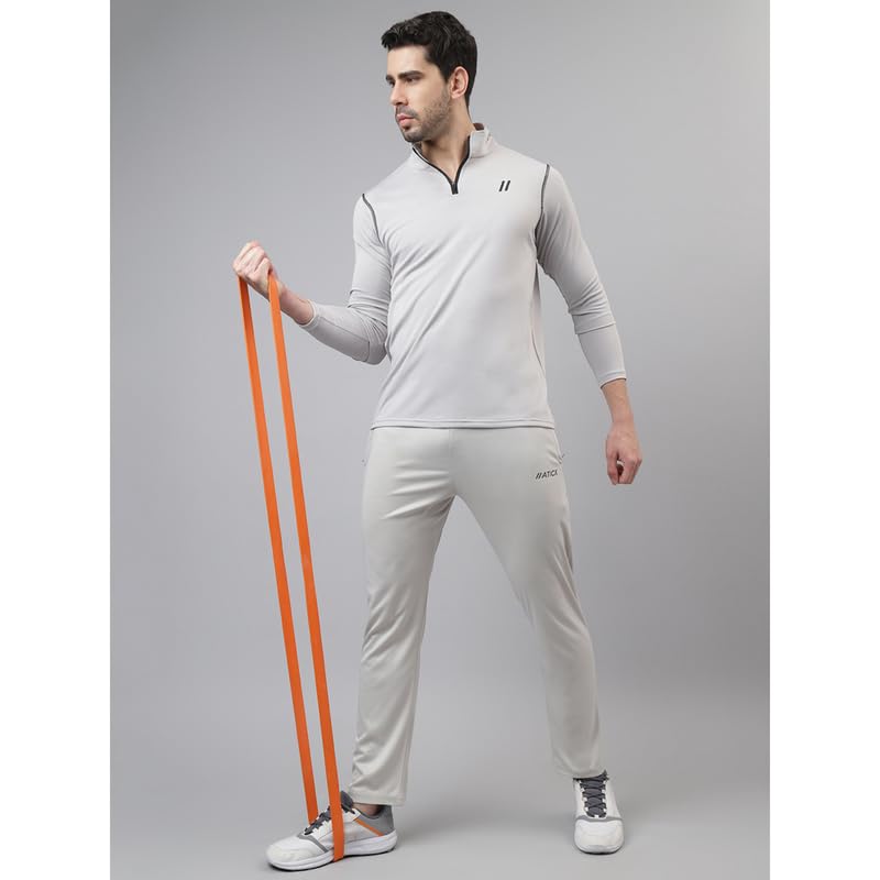 ATICX Men's Polyester Full Sleeve T-Shirt - Smoke Grey - Image 3