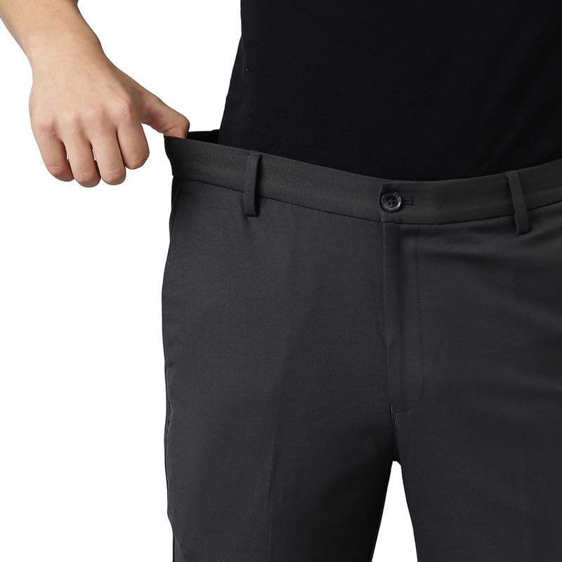 SUBTRACT Men Formal Trouser - Charcoalgrey - Image 5