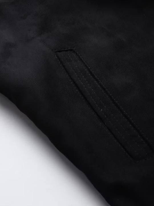 Leather Retail Black Suede Jacket for Men - Image 5