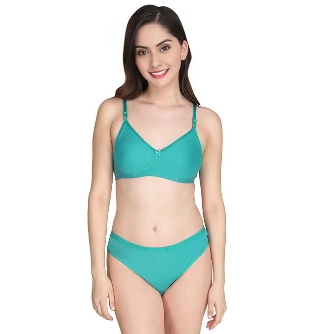 MK 3-Piece Lingerie Set for Women - Sage Green, Blush Pink, Navy Blue - Image 3