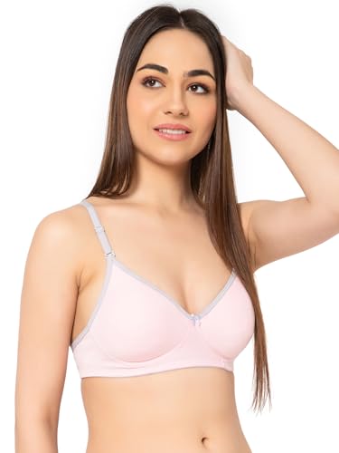 Clovia Pink Cotton T-Shirt Bra - Image 2