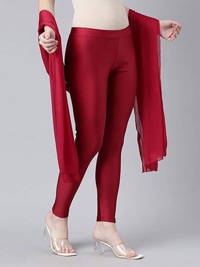 TWIN BIRDS Women's Red Velvet Dupatta Shawl - Image 2