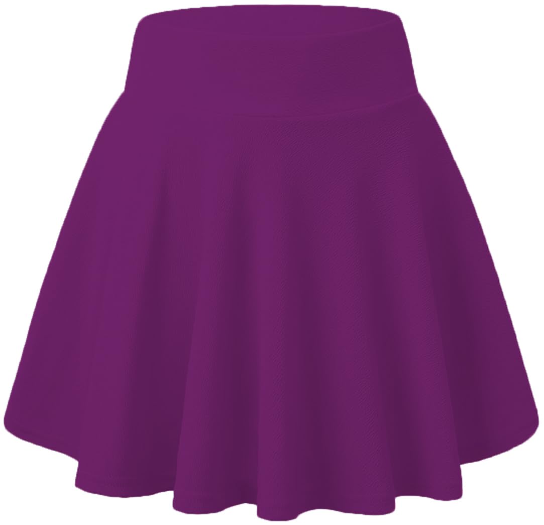 Purple Striped Skater Skirt for Women & Girls - Image 3