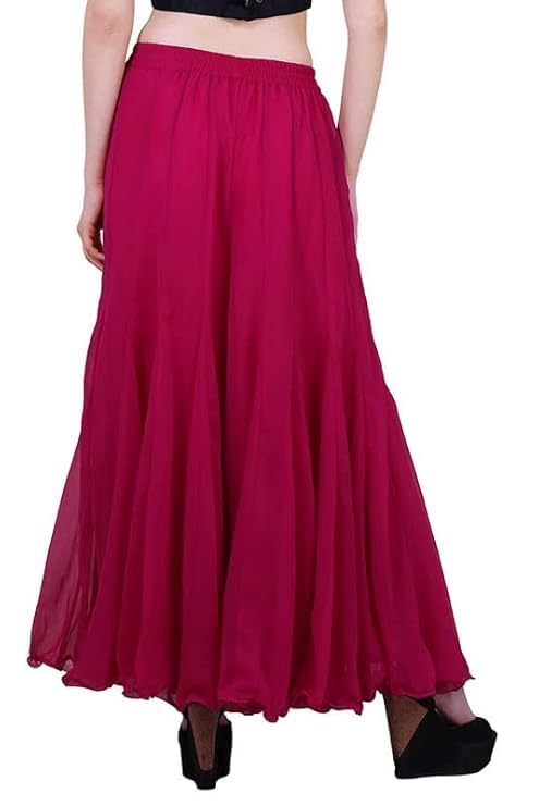 Kicha Georgette Sharara Palazzo for Women - Pink - Image 2