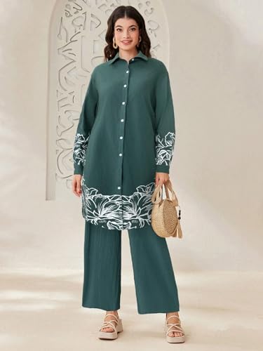 Asmeriyo Women Co-Ord Kurta Set - Green - Image 2