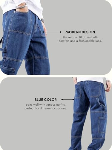 GRECIILOOKS Cargo Pant - Blue - Image 4