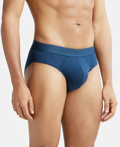 Jockey Men's Cotton Ultra Soft Brief - Petrol Blue - Image 2