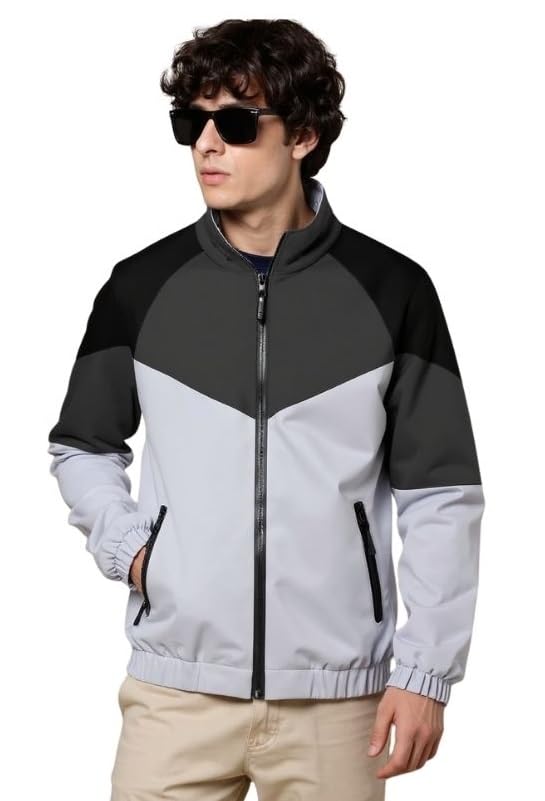 TOUGHTEES Mens Grey Jacket