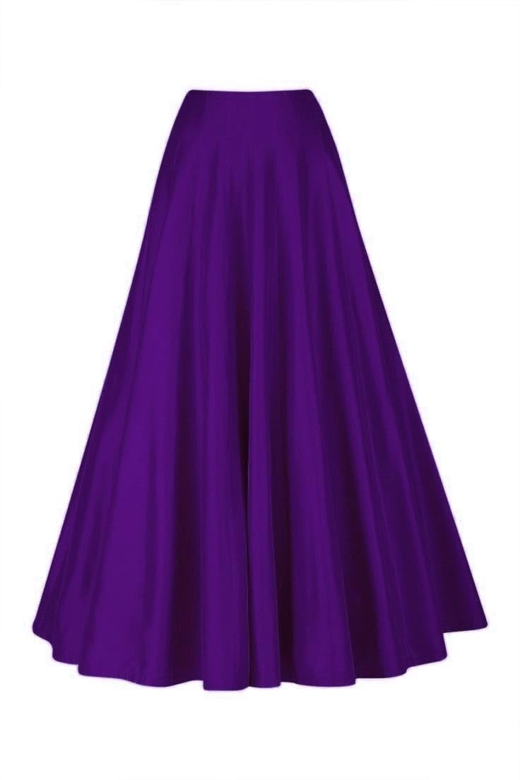 JANAK Purple Ghera Kali Skirt for Women