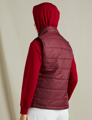 Symbol Women's Quilted Jacket - Maroon - Image 2