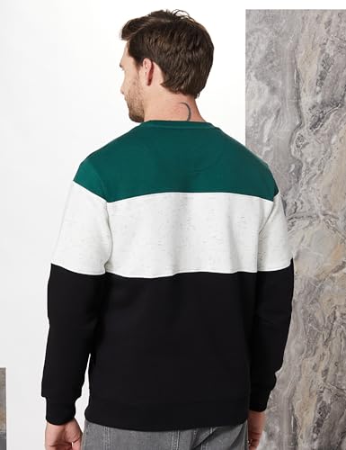 Amazon Men's Cotton Blend Crew Neck Sweatshirt - Green - Image 2