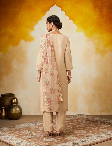 Myx Women's Kurta Pant Set with Embroidered Dupatta - Image 2