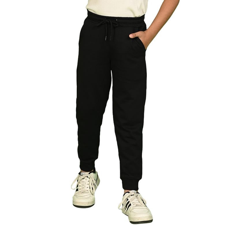 Nusyl Unisex Black Track Pants