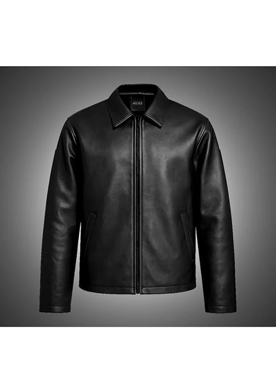 FABMADE Men's Midnight Luxe Leather Jacket - Black - Image 4