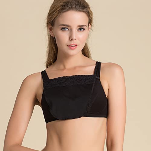 Dressably Women's Cotton Clip-on Mock Lace Camisole - Black, Red & White - Image 5