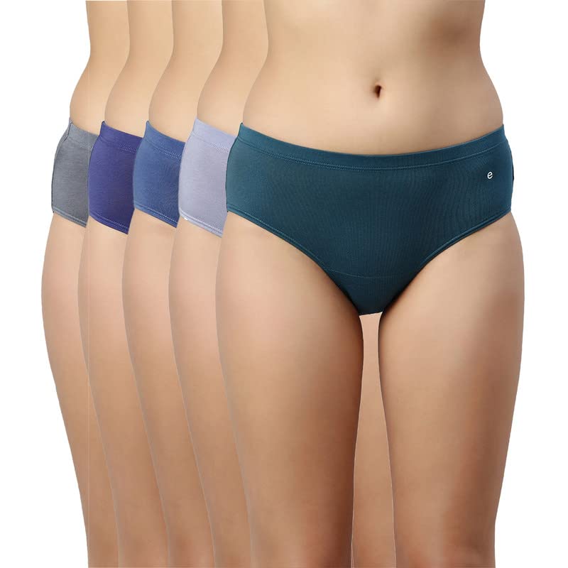 Enamor Women's Cotton Hipster Panties - Assorted