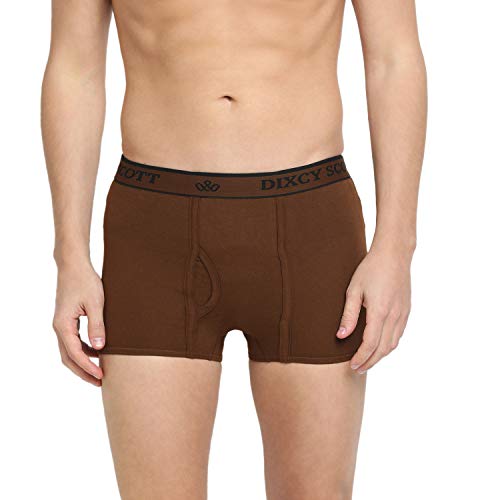 Dixcy Scott Men's Trunks - Coffee Brown Navy Dark Grey - Image 2