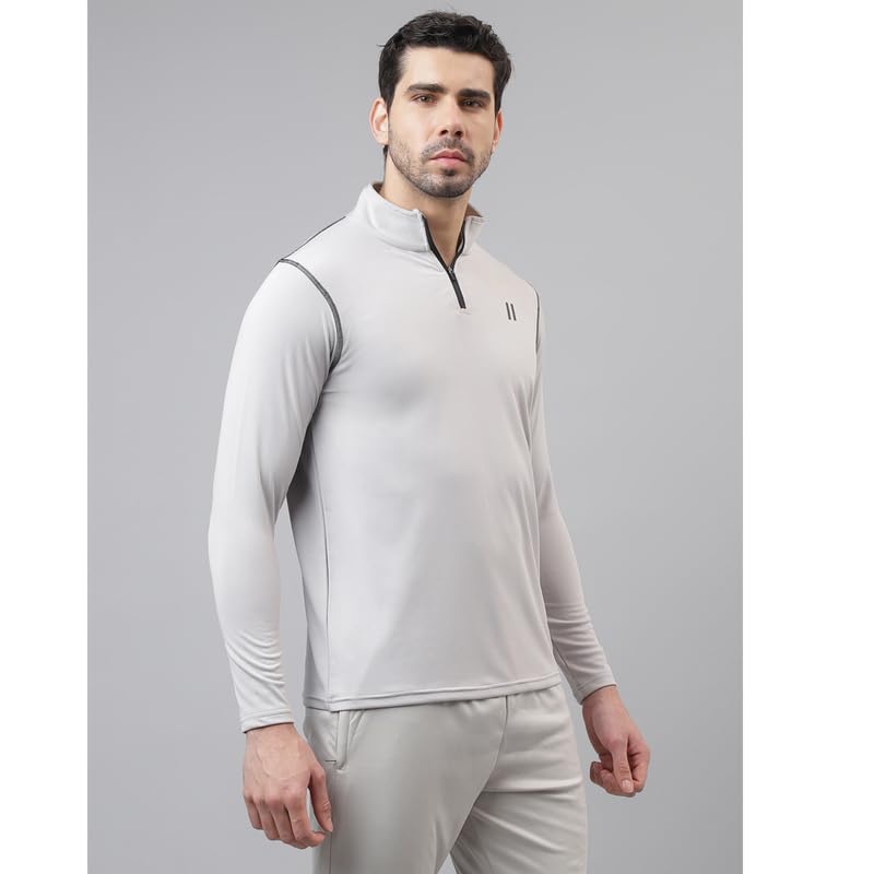 ATICX Men's Polyester Full Sleeve T-Shirt - Smoke Grey - Image 5