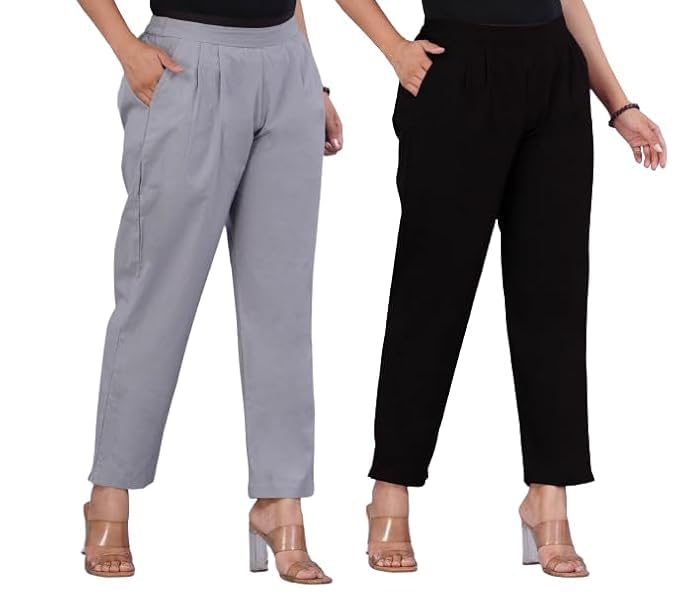 VENITYWAVE Women's Cotton Formal Trouser