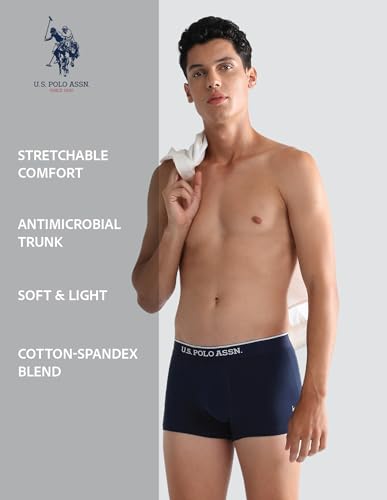 U. S. POLO ASSN. Mens Anti Microbial Cotton Underwear Trunk - Image 2
