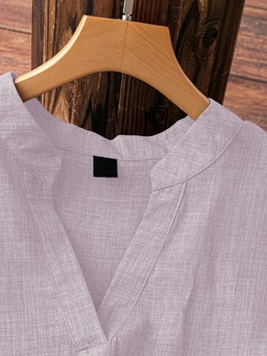 TADKEE Women's Flared Tunic Top - Purple - Image 2