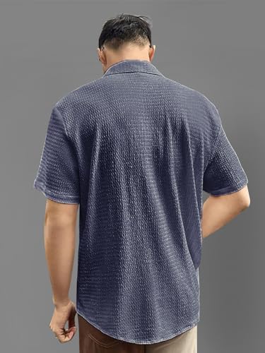 Pinkmint Men's Solid Shirt - Grey - Image 2