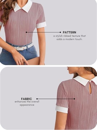 Leriya Fashion Casual Collared Top for Women - Image 4