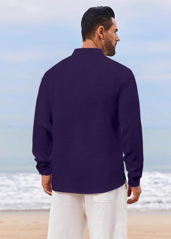 Zartha Purple Casual Kurta for Men - Image 2