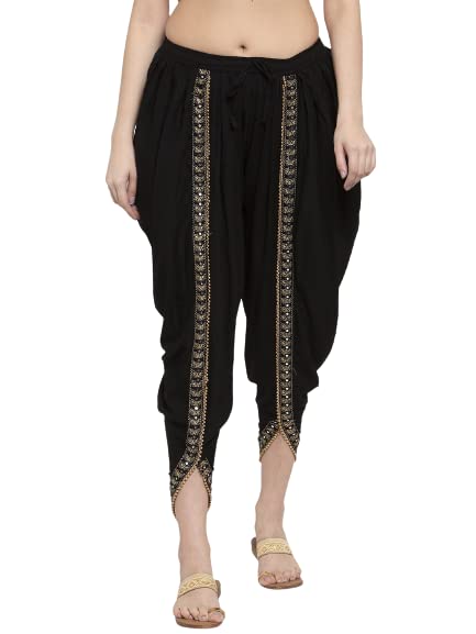 ANEHSA Rayon Dhoti Harem Pants Women Ethnic