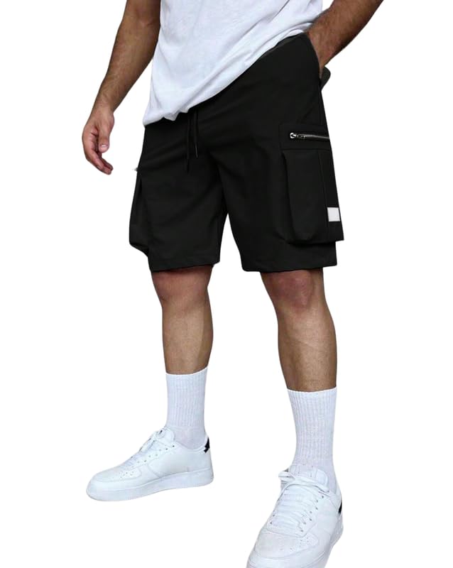 SMOWKLY Men's Cotton Cargo Shorts