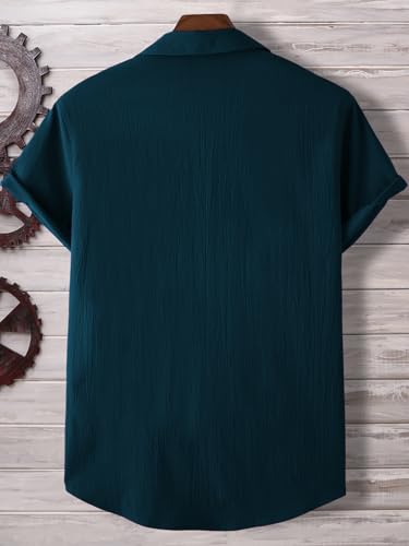 TAGDO Men's Teal Casual Shirt - Image 4