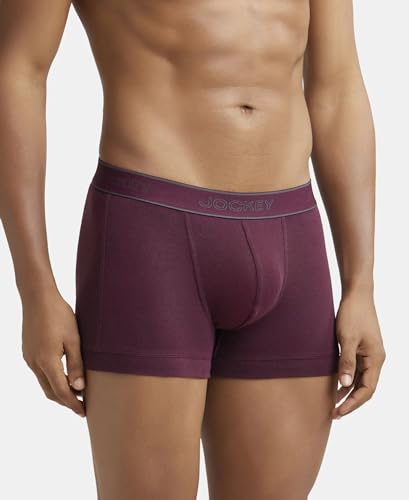 Jockey Men's Cotton Rib Solid Trunk - Image 3